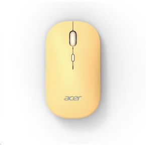 ACER Myš Wireless Mouse AMR130 Yellow - Dual mode 2.4GHz + BT 5.2, 4 tlačítka, 800/1200/1600 dpi, USB Polling rate 125Hz ACER Myš Wireless Mouse AMR130 Yellow - Dual mode 2.4GHz + BT 5.2, 4 tlačítka, 800/1200/1600 dpi, USB Polling rate 125Hz