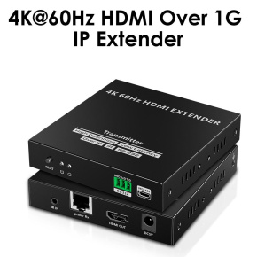 PremiumCord HDMI extender na 120m přes LAN, nekompresovaný, 4K@60Hz, přes IP