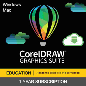 CorelDRAW Graphics Suite 365 Student & Teacher pronájem licence  (25+) (Windows/MAC) EN/FR/DE/IT/SP/BP/NL/CZ/PL