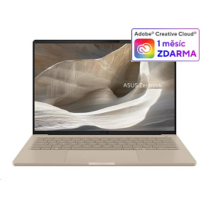 ASUS NTB Zenbook A14 (UX3407QA-OLED180W), X1 26 100, 14" 1920x1200, 16GB, 1TB SSD, Adreno, W11 Home, Zabriskie Beige ASUS NTB Zenbook A14 (UX3407QA-OLED180W), X1 26 100, 14" 1920x1200, 16GB, 1TB SSD, Adreno, W11 Home, Zabriskie Beige