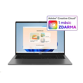 ASUS NTB Vivobook S16 (S3607VA-RP107W), Core 5 210H, 16" 1920x1200, 16GB, 512GB SSD, UHD, W11 Home, Matte Gray ASUS NTB Vivobook S16 (S3607VA-RP107W), Core 5 210H, 16" 1920x1200, 16GB, 512GB SSD, UHD, W11 Home, Matte Gray