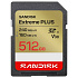 SanDisk SDXC karta 512GB Extreme PLUS (R240/W160 MB/s Class 10, UHS-I U3 V30)