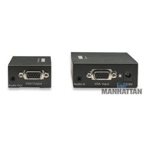 MANHATTAN VGA Cat5 Extender (sada vysílací + přijímací modul UTP, audio)