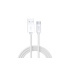 WG Datový kabel Type C-USB-A/1m/nylon braided/white