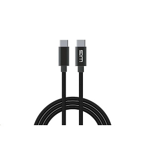WG - Datový kabel Type-C na Type-C, 50 cm, černá WG - Datový kabel Type-C na Type-C, 50 cm, černá