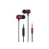 WG - Sluchátka HF stereo 3.5 mm Jack, červená
