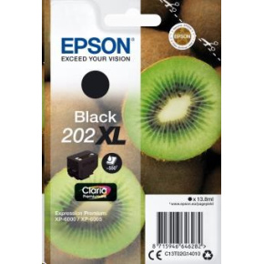EPSON ink čer Singlepack "Kiwi" Black 202XL Claria Premium Ink 13,8 ml EPSON ink čer Singlepack "Kiwi" Black 202XL Claria Premium Ink 13,8 ml