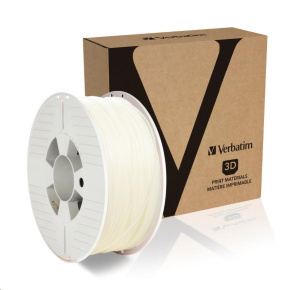 VERBATIM 3D Printer Filament PLA 1.75mm, 335m, 1kg natural transparent (OLD PN 55274)