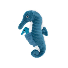 Plyšový mořský koník - táta s miminkem, Modrá Plyšový mořský koník - táta s miminkem, Modrá