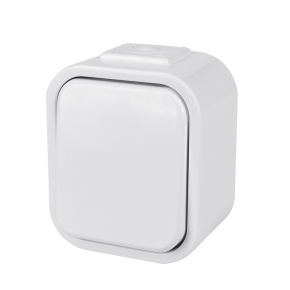 Solight vypínač do vlhka, jednopólový, bílý Solight vypínač do vlhka, jednopólový, bílý