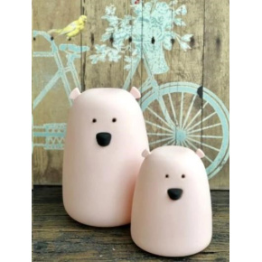 Rabbit & Friends Dotyková lampička medvídek | růžová Rabbit & Friends Dotyková lampička medvídek | růžová