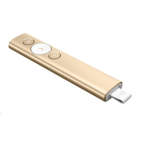 Logitech prezentér Spotlight, Bezdrátový, Bluetooth, zlatá Logitech prezentér Spotlight, Bezdrátový, Bluetooth, zlatá