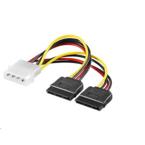 PREMIUMCORD Napájecí adaptér kabelový 5,25" na 2x S-ATA PREMIUMCORD Napájecí adaptér kabelový 5,25" na 2x S-ATA