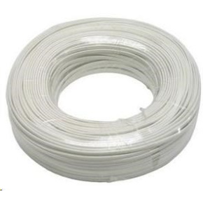 PremiumCord kabel telefonní 2 žíly bílý 100m PremiumCord kabel telefonní 2 žíly bílý 100m