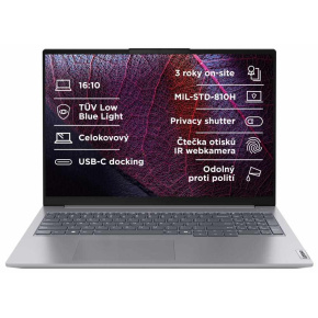 LENOVO NTB ThinkBook 16 G7 - Ryzen5 7535HS,16" WUXGA,16GB,512SSD,IRcam,W11P LENOVO NTB ThinkBook 16 G7 - Ryzen5 7535HS,16" WUXGA,16GB,512SSD,IRcam,W11P