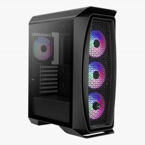 AEROCOOL skříň Aero One Frost ML G, Mid tower, 2x USB 3.0, 2x audio, 4x 120mm RGB Fan, bez zdroje AEROCOOL skříň Aero One Frost ML G, Mid tower, 2x USB 3.0, 2x audio, 4x 120mm RGB Fan, bez zdroje