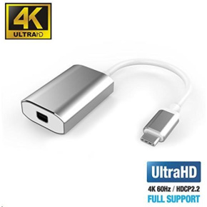 PremiumCord Adaptér USB-C na mini DisplayPort, rozlišení 4K*2K@60Hz PremiumCord Adaptér USB-C na mini DisplayPort, rozlišení 4K*2K@60Hz