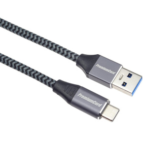 PREMIUMCORD Kabel USB-C na USB 3.0 A (USB 3.1 generation 1, 3A, 5Gbit/s) 2m oplet PREMIUMCORD Kabel USB-C na USB 3.0 A (USB 3.1 generation 1, 3A, 5Gbit/s) 2m oplet