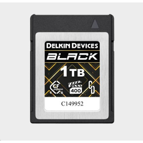 Delkin CFexpress 4.0 BLACK | Type B | R3630/W3130 (VPG400) 1TB Delkin CFexpress 4.0 BLACK | Type B | R3630/W3130 (VPG400) 1TB