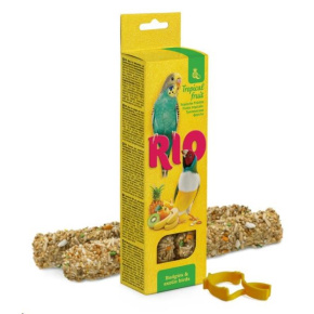 RIO tycinky pro andulky a drobne exoty s tropickym ovocem 2x40g