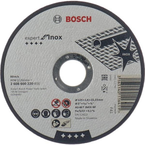 BOSCH dělicí kotouč rovný Expert for Inox, AS 46 T INOX BF, 125 mm, 1,6 mm