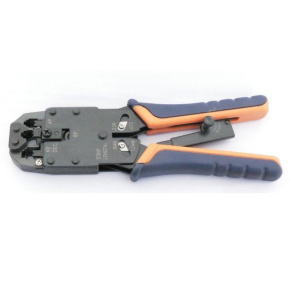 Kleště krimpovací PROFI s ráčnou pro konektory RJ10, RJ11, RJ12, RJ45, DEC Kleště krimpovací PROFI s ráčnou pro konektory RJ10, RJ11, RJ12, RJ45, DEC