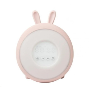Rabbit & Friends Dětská lampička s budíkem | růžová Rabbit & Friends Dětská lampička s budíkem | růžová