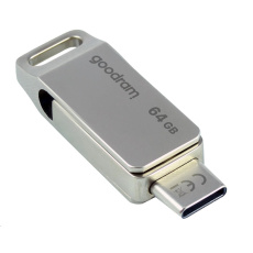 BAZAR GOODRAM Flash Disk 64GB ODA3, USB 3.2, stříbrná - poškozený obal