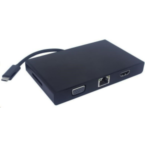 PREMIUMCORD Převodník USB3.1 na RJ45, HDMI, VGA, USB3.0, SD,audio ,PD charge PREMIUMCORD Převodník USB3.1 na RJ45, HDMI, VGA, USB3.0, SD,audio ,PD charge