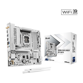 ASRock MB Sc LGA1851 B860M Challenger WiFi WHITE, Intel B860, 4xDDR5,1xHDMI, WiFi, mATX