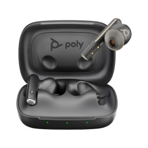 Poly Voyager Free 60 MS Teams bluetooth headset, BT700 USB-A adaptér, nabíjecí pouzdro, černá
