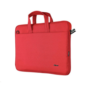 TRUST Pouzdro na notebook 16" Bologna Slim Laptop Bag Eco, červená TRUST Pouzdro na notebook 16" Bologna Slim Laptop Bag Eco, červená