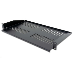 XtendLan 19" předsunutá police s perforací 1U/280mm, nosnost 25kg, černá XtendLan 19" předsunutá police s perforací 1U/280mm, nosnost 25kg, černá