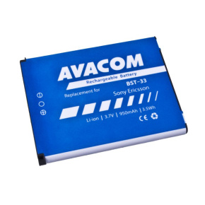 AVACOM baterie do mobilu Sony Ericsson K550i, K800, W900i Li-Ion 3,7V 950mAh (náhrada BST-33) AVACOM baterie do mobilu Sony Ericsson K550i, K800, W900i Li-Ion 3,7V 950mAh (náhrada BST-33)