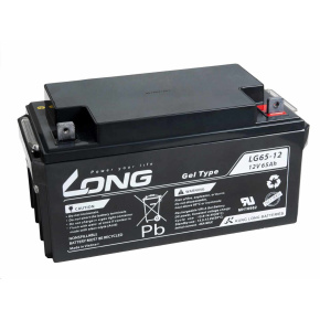 Long 12V 65Ah olověný akumulátor M6 LongLife (WPL65-12AN) Long 12V 65Ah olověný akumulátor M6 LongLife (WPL65-12AN)