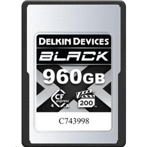 Delkin CFexpress 4.0 BLACK, VGP200, R1830/W1740 (Type A | 4.0) 960GB Delkin CFexpress 4.0 BLACK, VGP200, R1830/W1740 (Type A | 4.0) 960GB
