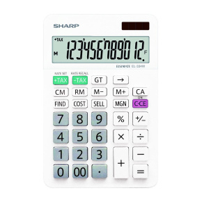 SHARP kalkulačka - SH-EL334W - bílá