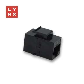 LYNX keystone spojka UTP Cat5e, 8P8C, černá LYNX keystone spojka UTP Cat5e, 8P8C, černá