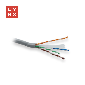 LYNX UTP kabel, Cat6, PVC (Eca), celoměděný, vnitřní, šedý, box 305m LYNX UTP kabel, Cat6, PVC (Eca), celoměděný, vnitřní, šedý, box 305m