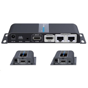 PREMIUMCORD HDMI 1-2 splitter+extender po CAT6/6a/7, FULL HD, 3D PREMIUMCORD HDMI 1-2 splitter+extender po CAT6/6a/7, FULL HD, 3D