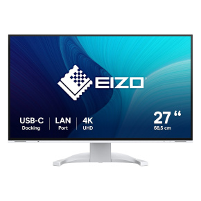 EIZO MT 27" EV2740X-WT FlexScan, IPS, 3840x2160, 350nit, 2000:1, 14ms, DisplayPort, 2xHDMI, USB-C, USB, Repro, Bílý EIZO MT 27" EV2740X-WT FlexScan, IPS, 3840x2160, 350nit, 2000:1, 14ms, DisplayPort, 2xHDMI, USB-C, USB, Repro, Bílý