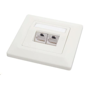 Solarix Zásuvka CAT5E STP 2 x RJ45 pod omítku bílá SX9-2-5E-STP-WH Solarix Zásuvka CAT5E STP 2 x RJ45 pod omítku bílá SX9-2-5E-STP-WH