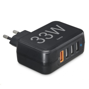 Hama rychlá síťová USB nabíječka 4x USB (1x QC), 33 W Hama rychlá síťová USB nabíječka 4x USB (1x QC), 33 W