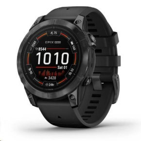 Garmin epix™ Pro (Gen 2) – Standard Edition | 47 mm, Gray / Black Band Garmin epix™ Pro (Gen 2) – Standard Edition | 47 mm, Gray / Black Band