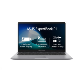 ASUS NTB ExpertBook P1 (P1503CVA-S7I516512), i5-13420H, 15.6" FHD, 16GB, 512GB SSD, UHD, No OS, Misty Grey ASUS NTB ExpertBook P1 (P1503CVA-S7I516512), i5-13420H, 15.6" FHD, 16GB, 512GB SSD, UHD, No OS, Misty Grey