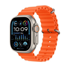 APPLE Watch Ultra 2 GPS + Cellular, 49mm Titanium Case with Orange Ocean Band APPLE Watch Ultra 2 GPS + Cellular, 49mm Titanium Case with Orange Ocean Band