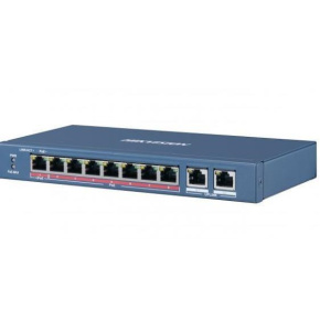 HIKVISION DS-3E0310HP-E switch 8x100TX PoE (1xHi-PoE- 60W) + 2x Gb, 110W - dosah až 250m HIKVISION DS-3E0310HP-E switch 8x100TX PoE (1xHi-PoE- 60W) + 2x Gb, 110W - dosah až 250m