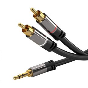 PREMIUMCORD kabel, Jack 3.5mm-2xCINCH M/M 5m PREMIUMCORD kabel, Jack 3.5mm-2xCINCH M/M 5m