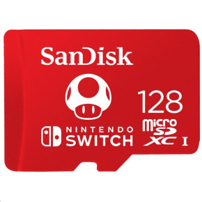 SanDisk MicroSDXC karta 128GB for Nintendo Switch (R:100/W:90 MB/s, UHS-I, V30,U3, C10, A1) licensed Product,Super Mario SanDisk MicroSDXC karta 128GB for Nintendo Switch (R:100/W:90 MB/s, UHS-I, V30,U3, C10, A1) licensed Product,Super Mario