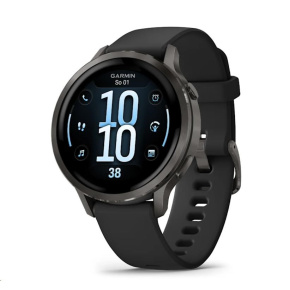 Garmin Venu® 4 - 41 mm Slate a Černý silikonový řemínek Garmin Venu® 4 - 41 mm Slate a Černý silikonový řemínek